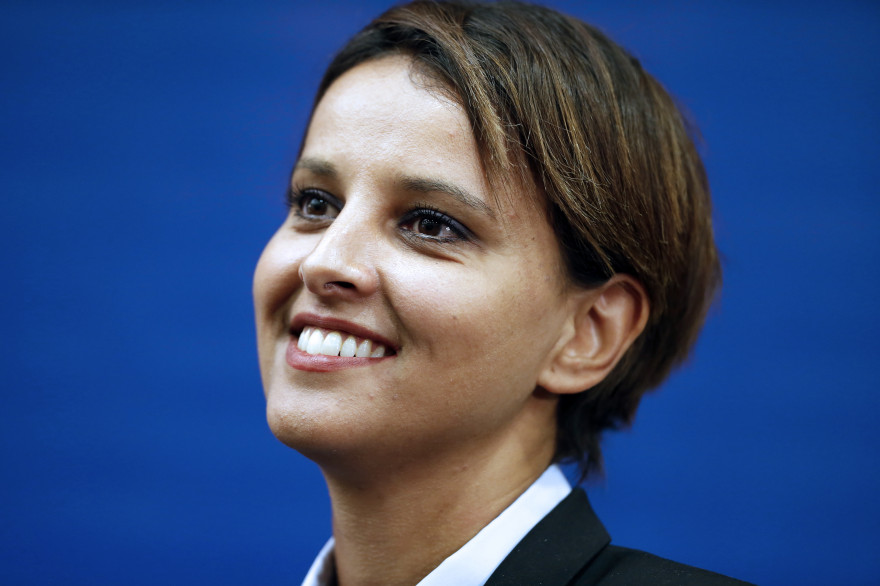 Najat Vallaud-Belkacem a pris la tête du ministère l'Éducation nationale, de l'Enseignement supérieur et de la Recherche
