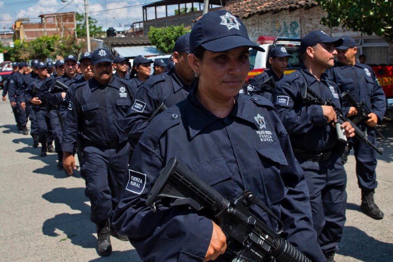 Des policiers de l'état du Michoacan au Mexique, le 10 mai 2014. (archives)