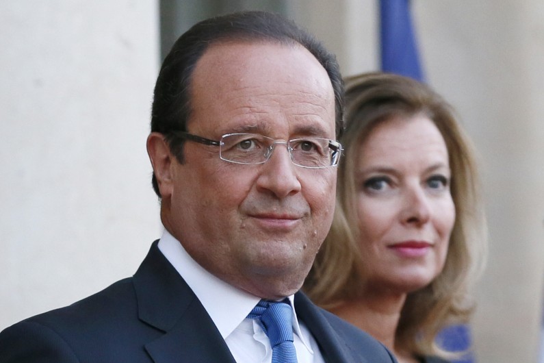François Hollande et Valerie Trierweiler le 3 septembre 2013 (illustration)