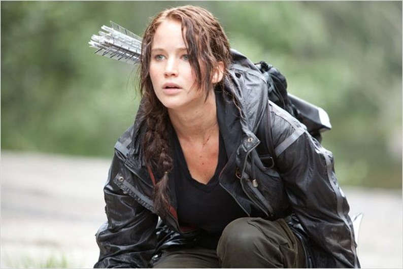 Jennifer Lawrence est Katniss Everdeen dans le film "The Hunger Games"