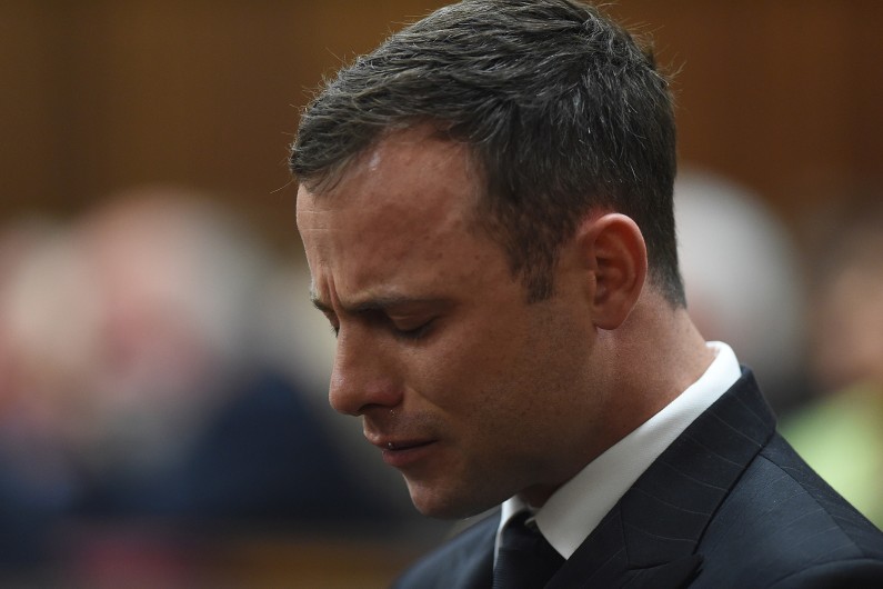 Oscar Pistorius lors de son procès à Pretoria le 11 septembre 2014.