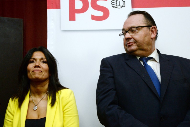 Marseille : Samia Ghali et Patrick Mennucci, le 20 octobre 2013.