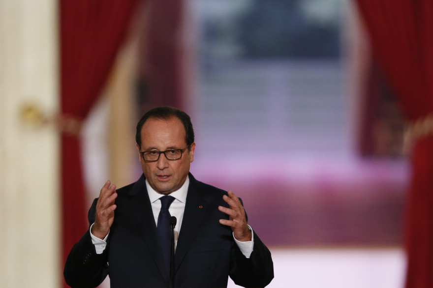 François Hollande lors de sa conférence de presse le 18 septembre 2014