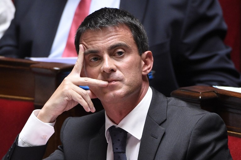 Manuel Valls, ici à l'Assemblée nationale le 10 septembre 2014, a demandé aux pilotes d'Air France de mettre fin au mouvement de grève