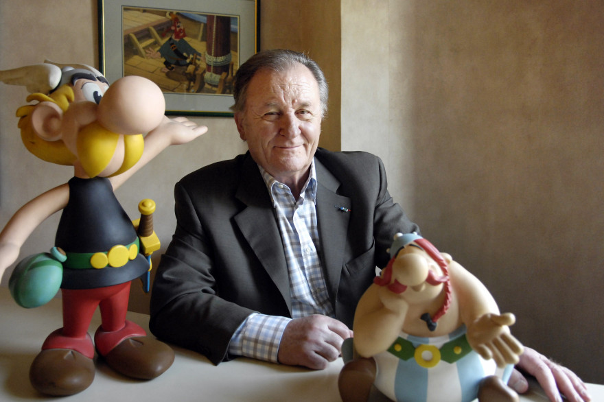 Albert Uderzo, dessinateur des aventures d'Astérix et Obélix, le 19 avril 2007 à Paris (archives)