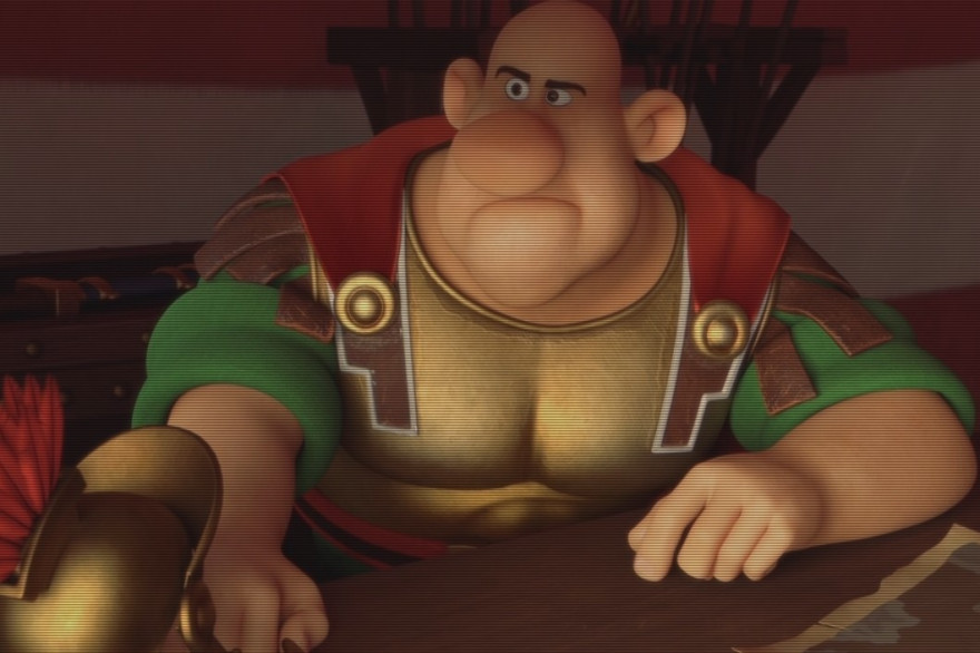 Alexandre Astier prête sa voix au centurion romain dans "Astérix-Le Domaine des Dieux"