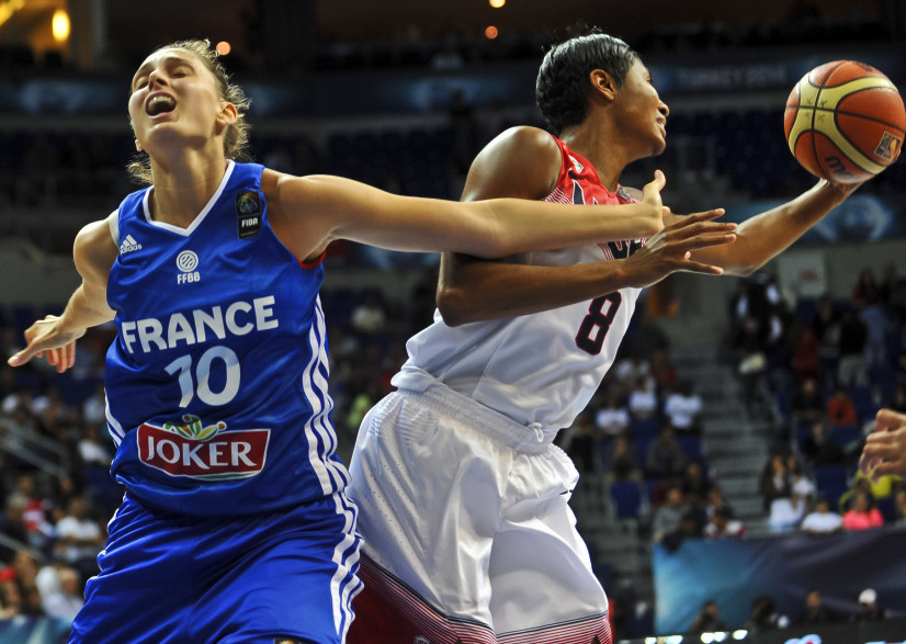 Les Bleues et Ana Maria Cata Chitiga n'ont pas fait le poids face aux USA, le 3 octobre 2014, à Ankara. (archives)