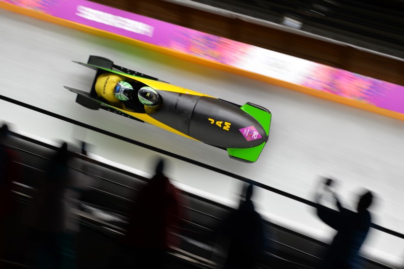 L'équipe de Jamaïque de bobsleigh lors des JO 2014 à Sotchi. (archives)