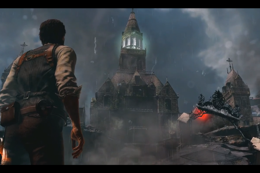 L'un des panoramas du jeu "The Evil Within", propre au style du survival horror.