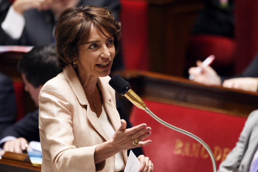 La ministre de la Santé lors des questions au gouvernement à l'Assemblée, le 15 octobre 2014.