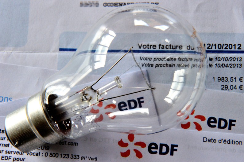 Facture EDF. (illustration)