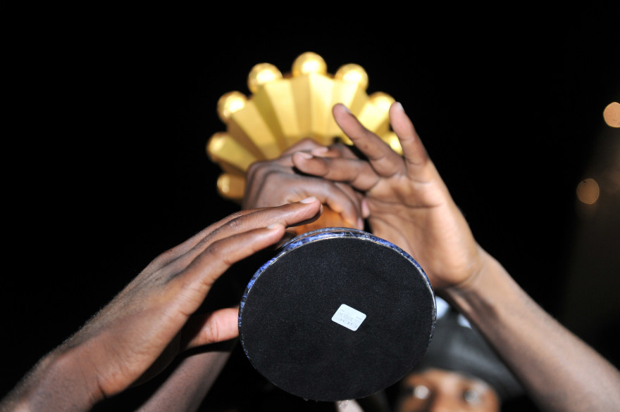 Le trophée de la Coupe d'Afrique des Nations