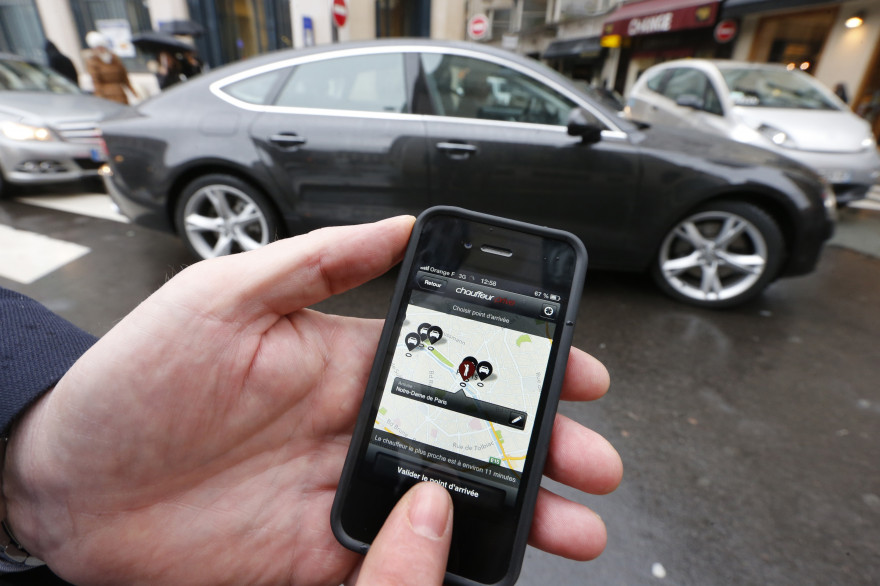 A l'occasion du lancement du paquet Spotify-Uber des artistes vont jouer dans certaines voitures (illustration).