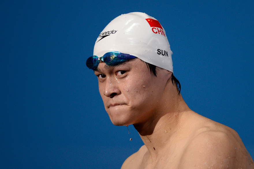 Sun Yang à Barcelone, en Espagne, le 4 août 2013.