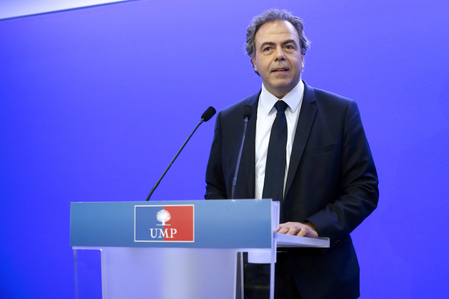 Luc Chatel au siège de l'UMP, le 14 juillet 2014.