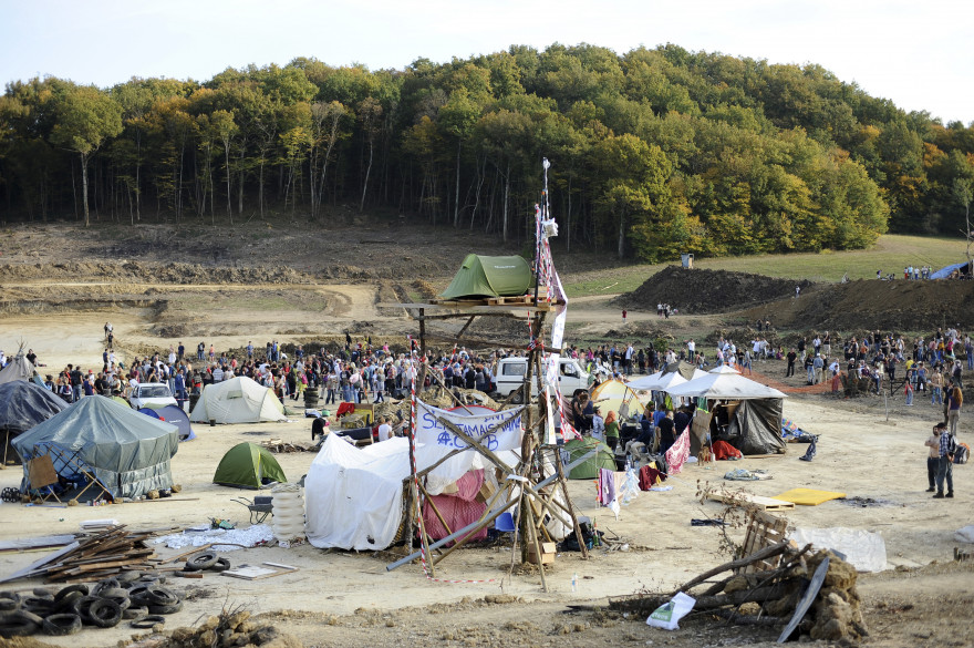 Les "zadistes" ont investi le site de Sivens pour lutter contre le barrage