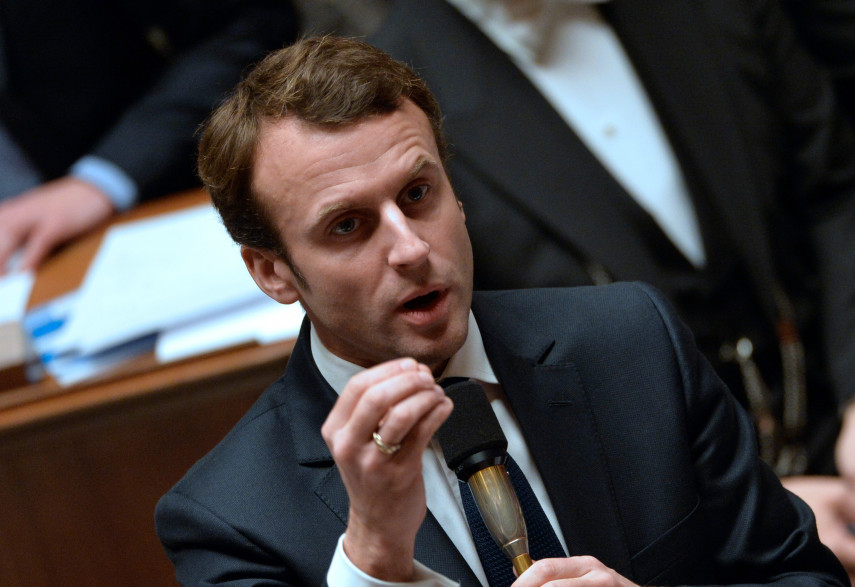 Le ministre de l'Economie Emmanuel Macron le 9 décembre 2014 à l'Assemblée nationale.