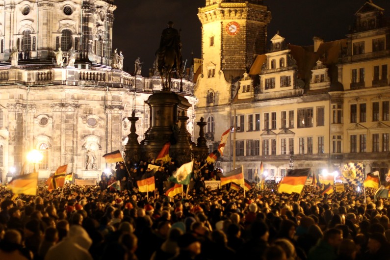 Manifestation anti-islam PEGIDA, à Dresde, le 22 décembre 2014. (archives)