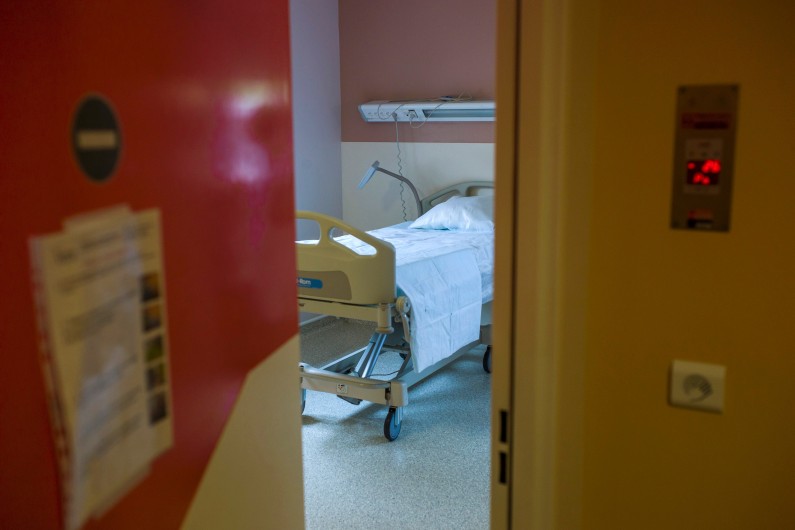 Une chambre d'hôpital à Bichat, à Paris. (Illustration)