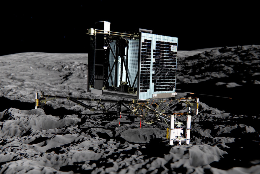 Une illustration de Philae sur la comète Tchourioumov-Guérassimenko, délivrée le 20 décembre 2013 (archives).