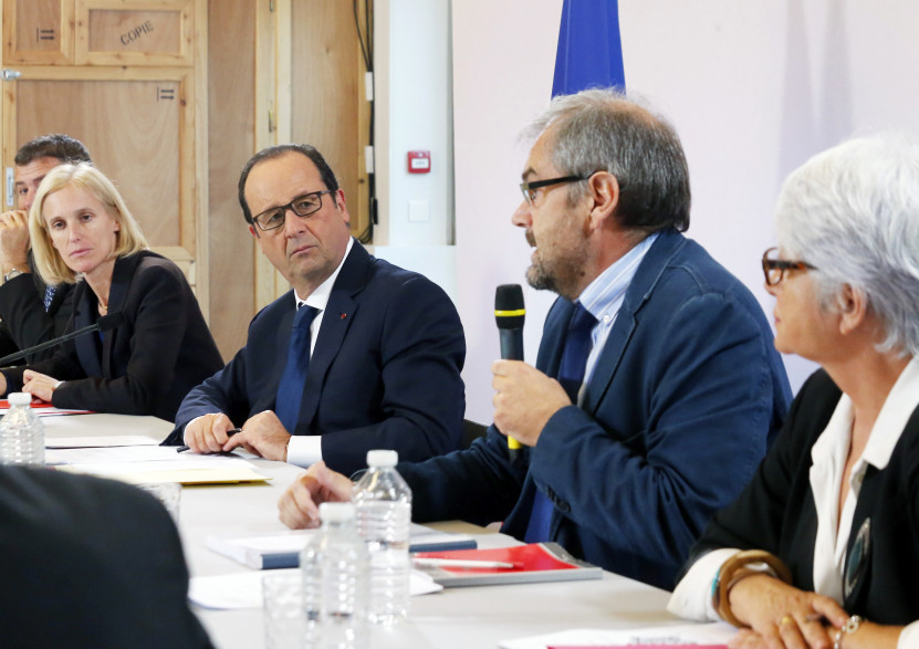 François Hollande et François Chérèque, président de l'agence du service civique