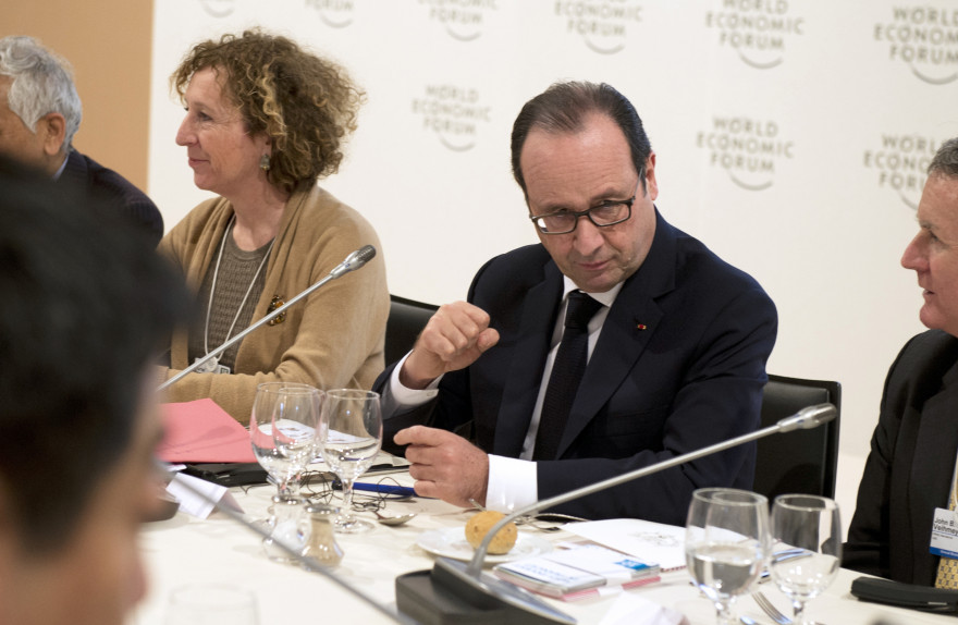 François Hollande est actuellement en Suisse pour le Forum de Davos.