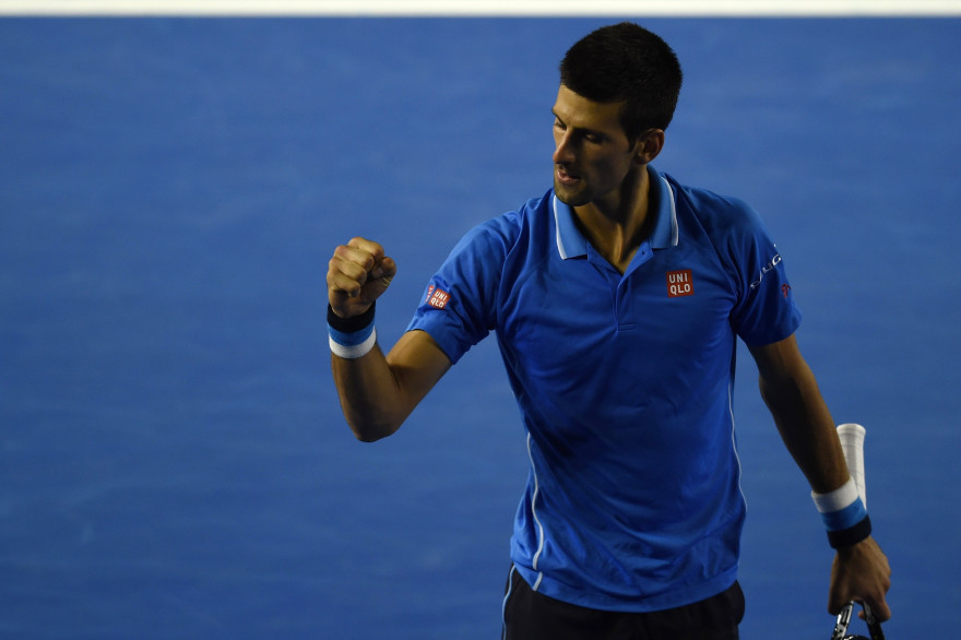 Le Serbe Novak Djokovic à Melbourne en janvier 2015