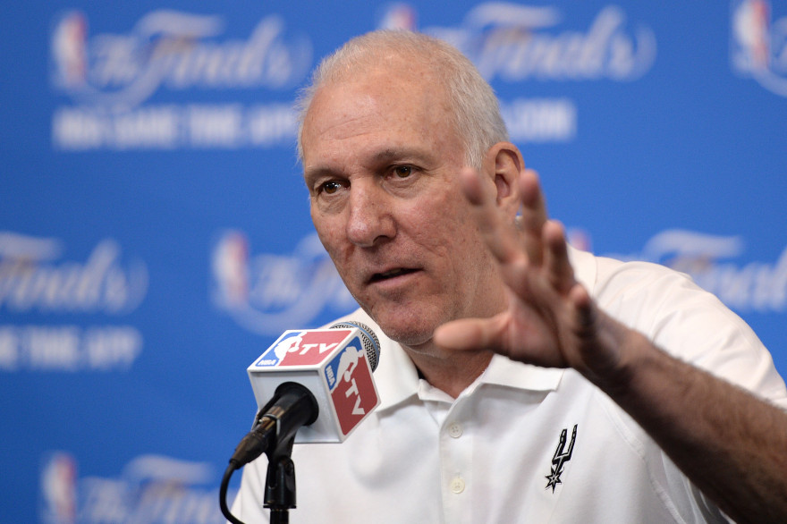 Gregg Popovich à San Antonio, le 7 juin 2014.