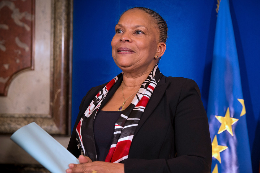 La ministre de la Justice Christiane Taubira a trouvé un accord avec son homologue marocain pour rétablir la coopération judiciaire entre les deux pays (ici le 28 janvier 2015/archives)