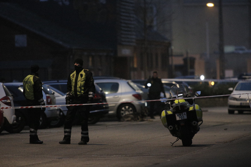 La police à Copenhague le 14 février 2014