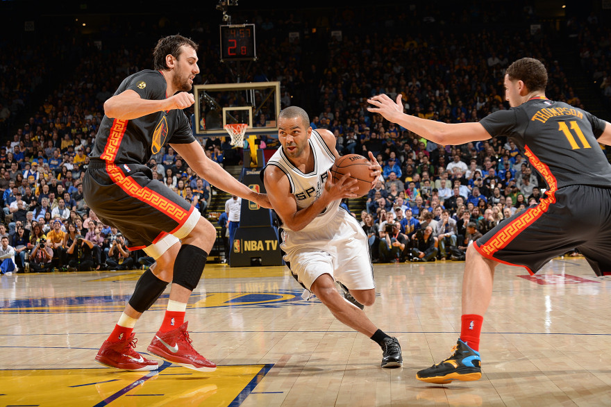 Face à Golden State le 20 février 2015, Tony Parker n'a marqué que deux points.
