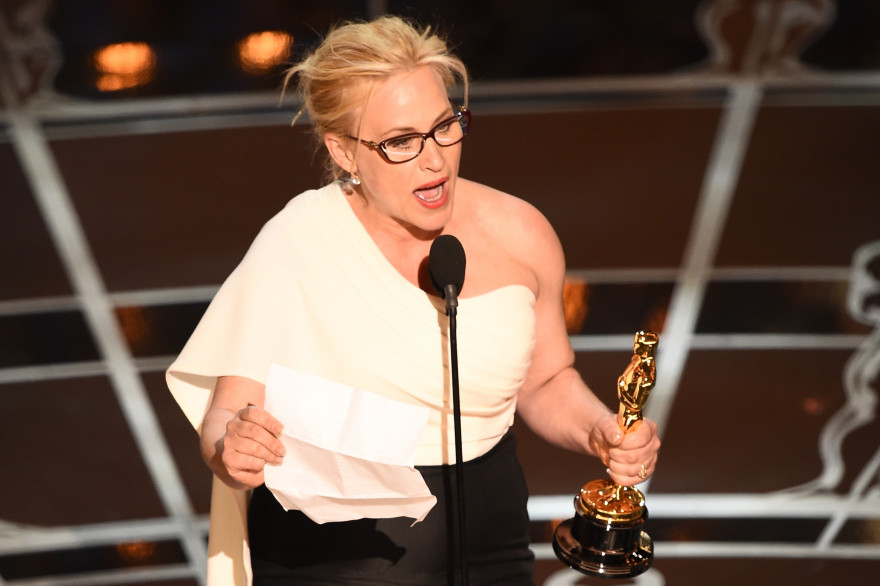 Patricia Arquette lors des Oscars 2015