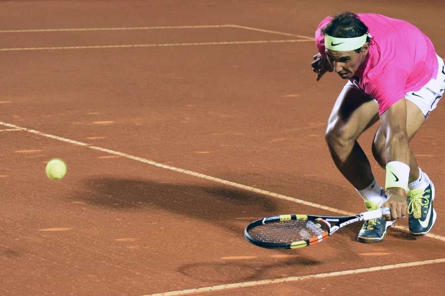 Rafael Nadal à Rio de Janeiro le 21 février 2015