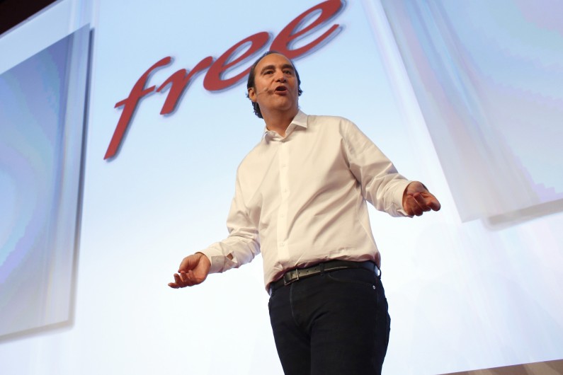 Le patron d'Iiad (Free), Xavier Niel, ici en janvier 2012 (Archives).