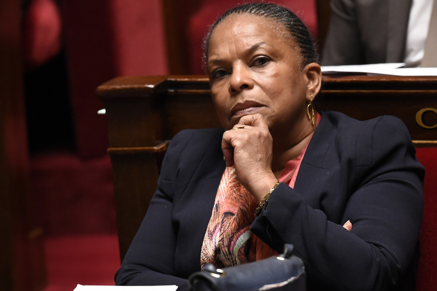 Christiane Taubira a répondu sèchement à Gérald Darmanin.