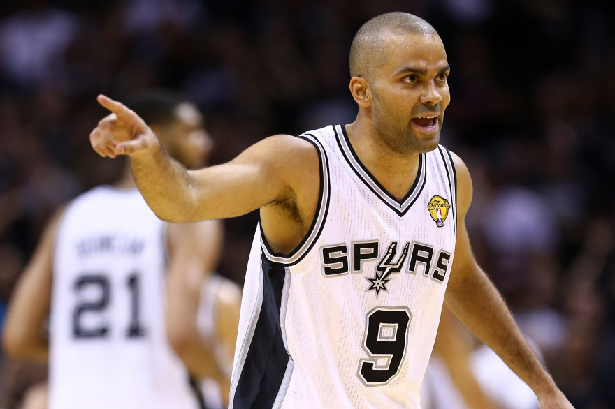Contre les Chicago Bulls, Tony Parker a marqué 32 points (ici le 15 juin 2014 contre les Miami Heat/ archives)