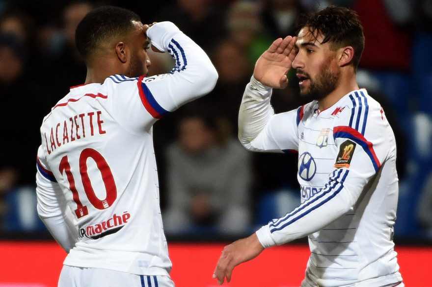 Alexandre Lacazette et Nabil Fekir ont chacun inscrit un doublé