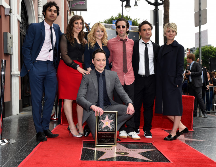 Jim Parsons, alias Sheldon Cooper, était entouré par ses partenaires du petit écran