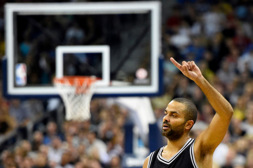 Tony Parker à Berlin le 8 octobre 2014.