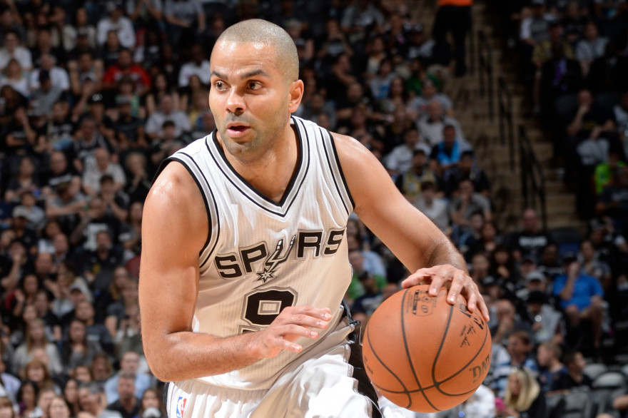 Tony Parker a inscrit 17 points face aux Grizzlies, le 29 mars 2015, à San Antonio.