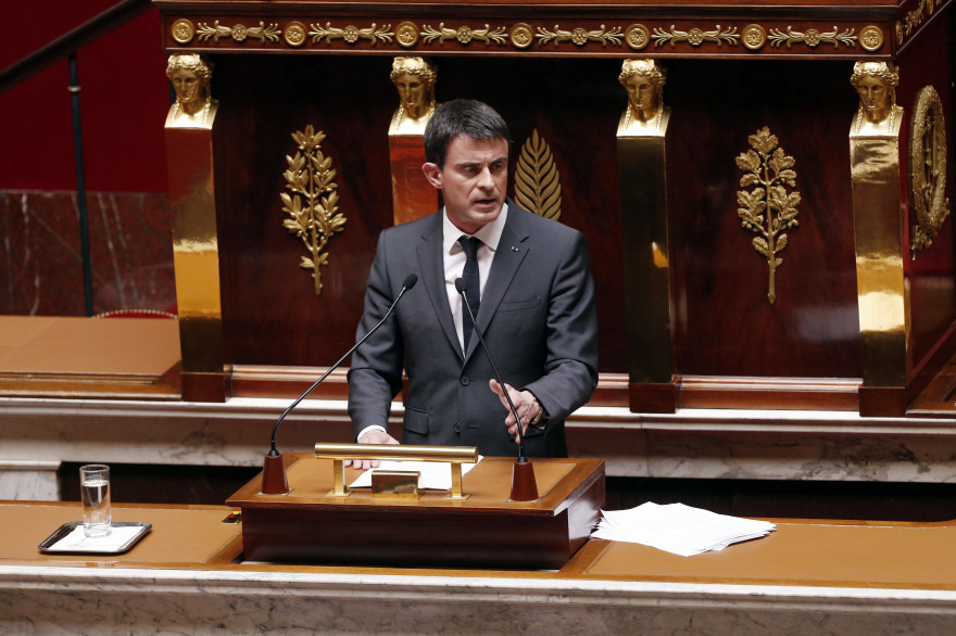 Manuel Valls à l'Assemblée nationale lundi 13 avril