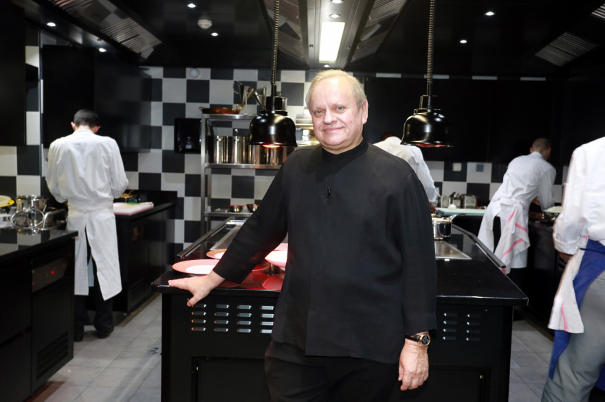 Joël Robuchon à Bordeaux, en décembre 2014