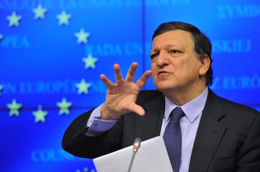 L'ancien président de la Commission européenne José Manuel Barroso à Bruxelles le 24 octobre 2013 (archives)