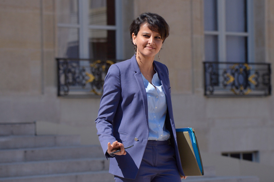 La ministre de l'Éducation nationale Najat Vallaud-Belkacem le 22 avril 2015.