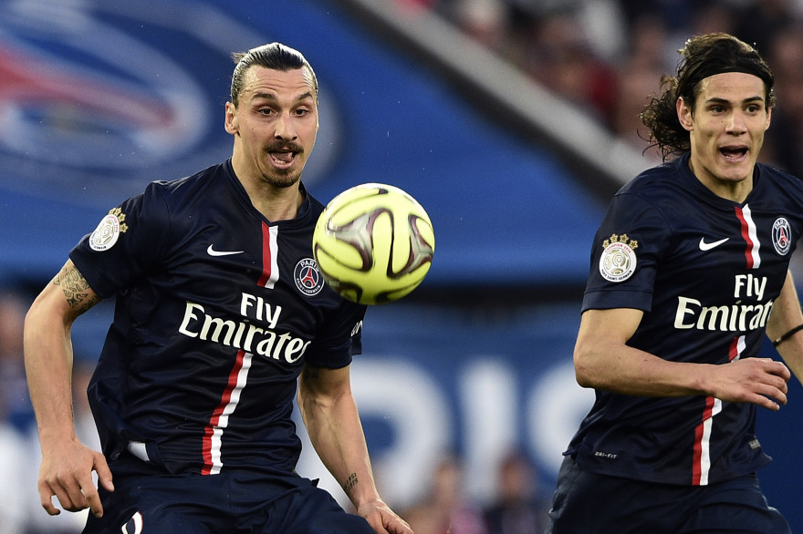 Zlatan Ibrahimovic et Edinson Cavani