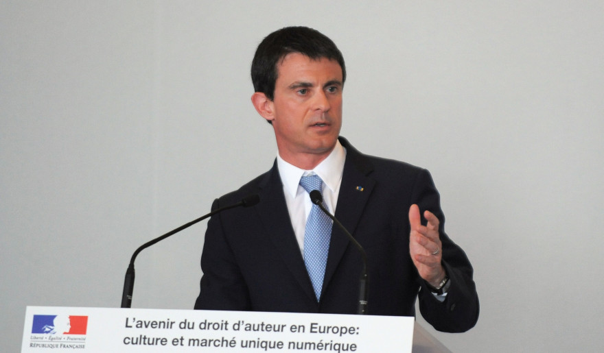 Manuel Valls à Cannes le 17 mai 2015