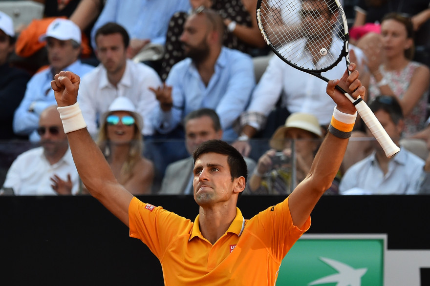 Novak Djokovic à Rome dimanche 17 mai 2015
