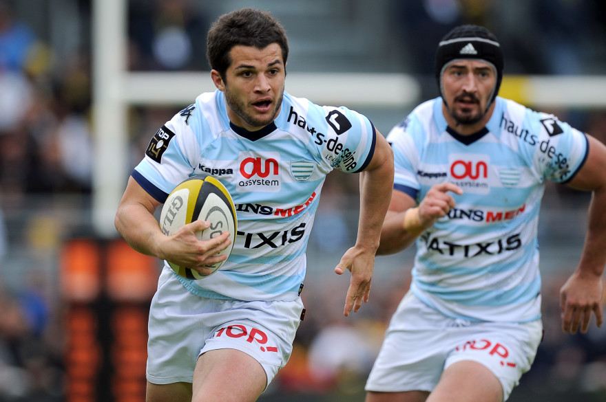Brice Dulin et Alexandre Dumoulin, joueurs du Racing-Métro 32, en mai 2015
