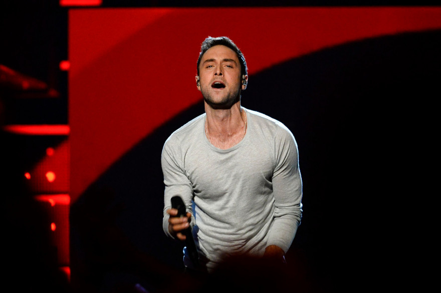 Le candidat suédois, Mans Zelmerloew, à l'Eurovision 2015