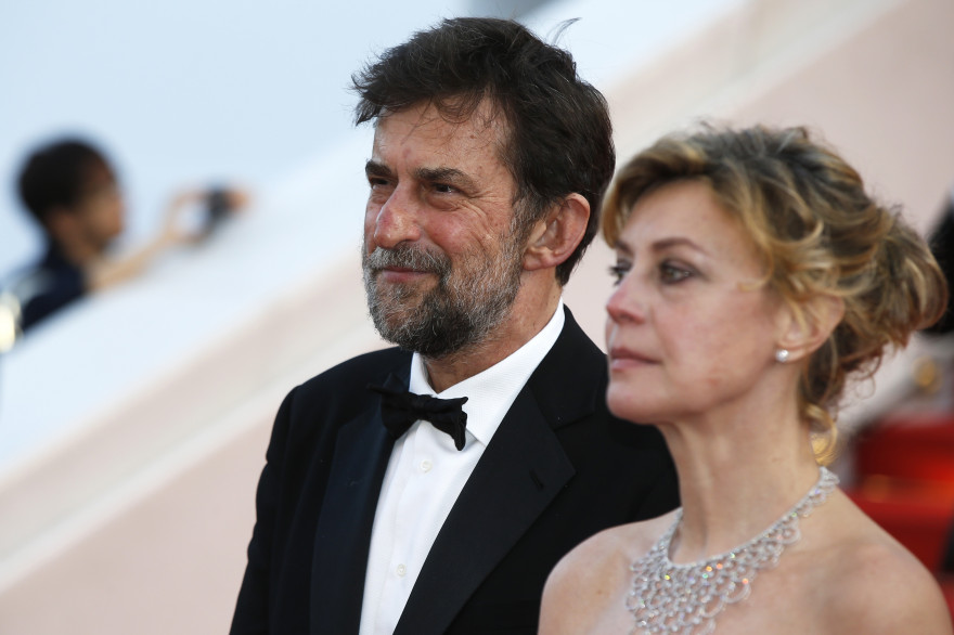 Nanni Moretti et l'actrice principale du film "Mia Madre", Margherita Buy